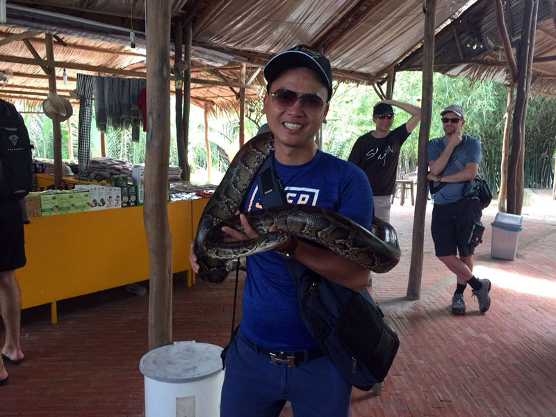 MEKONG DELTA DISCOVERY  TOUR INFORMATION: Code tour: PGT-MT1 Group size: 2 - 15 people  Pick up: 7:15am – 8:15am  Return: 17:30pm Route: HCMC – My Tho - Ben Tre – HCMC Highlight:  A trip to Mekong Delta to immerse yourself in the natural beauty and the rich culture of the vibrant southern Delta region. Boating down the river to experience the local life, fishing port, fishing floating house, enjoy the local folk song music and seasonal fresh fruit. 