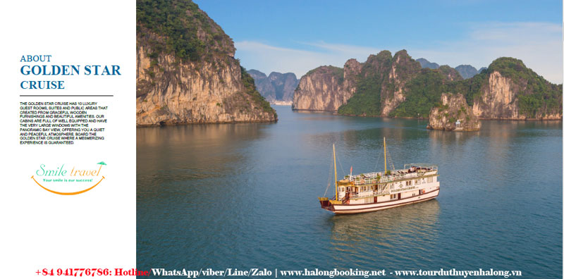 Golden Star Cruise- Halong Bay- Smile Travel