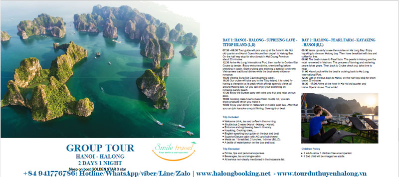 Golden Star Cruise- Halong Bay- Smile Travel